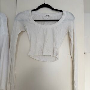 Reformation Cream Long Sleeve Top